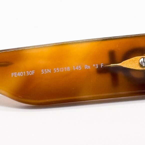 NEW FENDI FE40130F 55N SHINY LIGHT HAVANA UNISEX SUNGLASSES FENDI - Picture 11 of 14